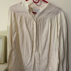 Steven Alan White Embroidered Shirt